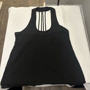 a'gaci Black Backless Sleeveless Tank Top